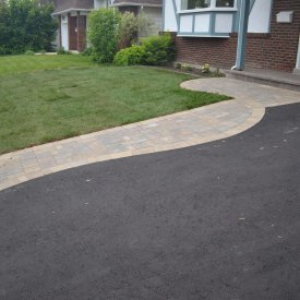 Interlock Entrance and Asphalt