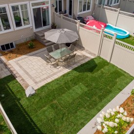 Backyard Patio, Walkway and Resodding