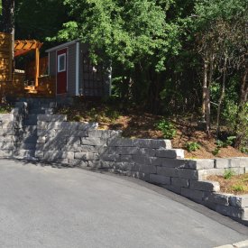 Armour Stone Retaining Wall