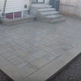 Backyard Transformed with Custom Interlock – Timelapse