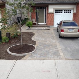 Custom Interlock Entrance and Driveway Extension